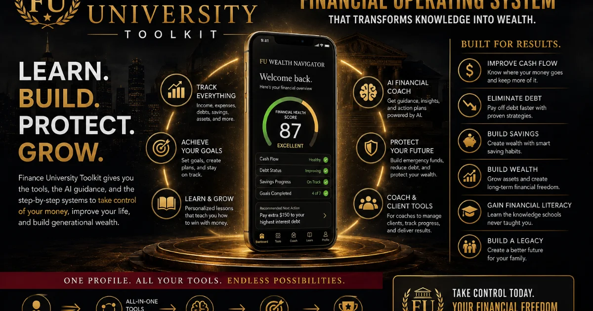 Finance University Toolkit social image